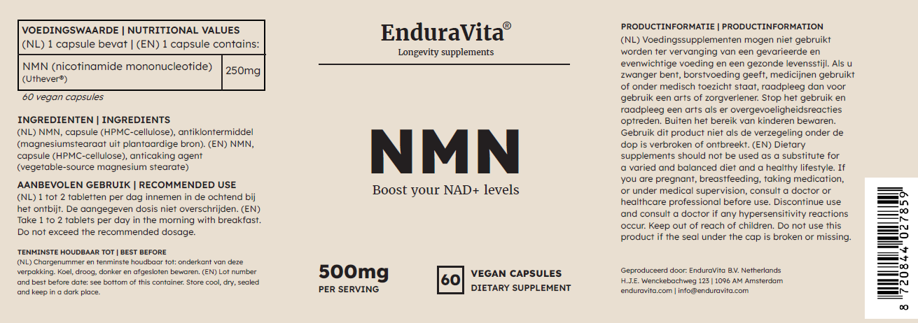 Capsules NMN 60x250mg-G2