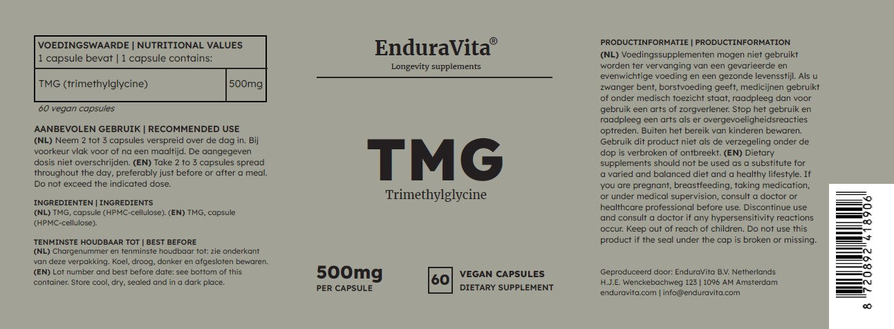 TMG capsules 500mg