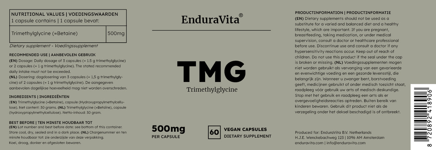 TMG capsules 500mg